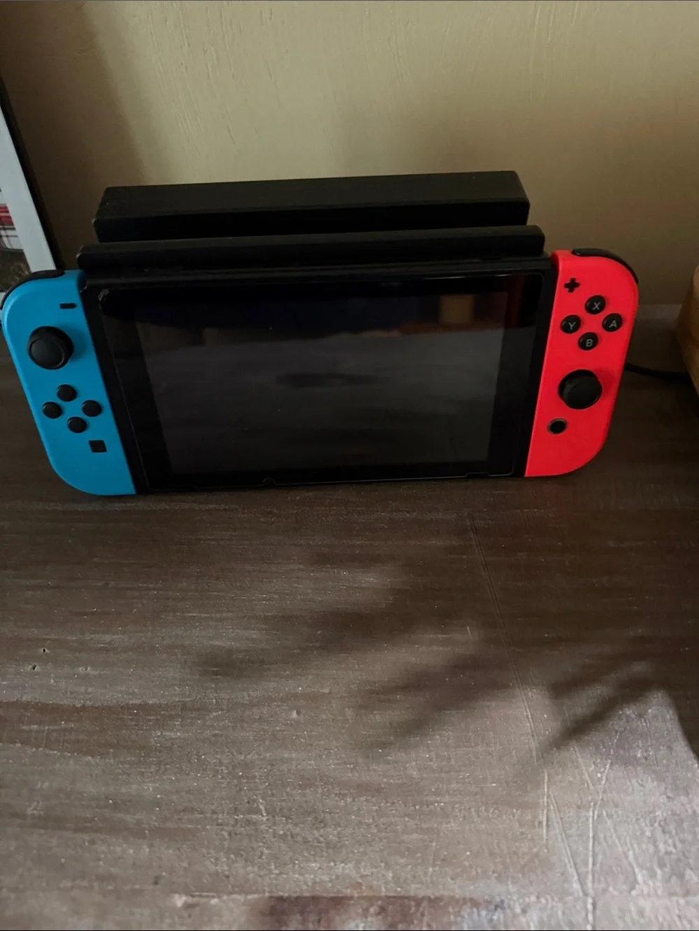 Nintendo Switch with Neon Blue Left & Neon Red Right Joy‑Con